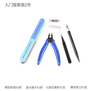 New Model Building Tools For Gundam Tools Hobby Military Model DIY Accessories Grinding Cutting Mat Polishing Tools Set(no glue)