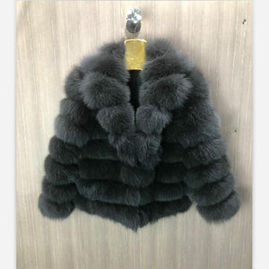 Fox Fur Fashion Luxury Coat
