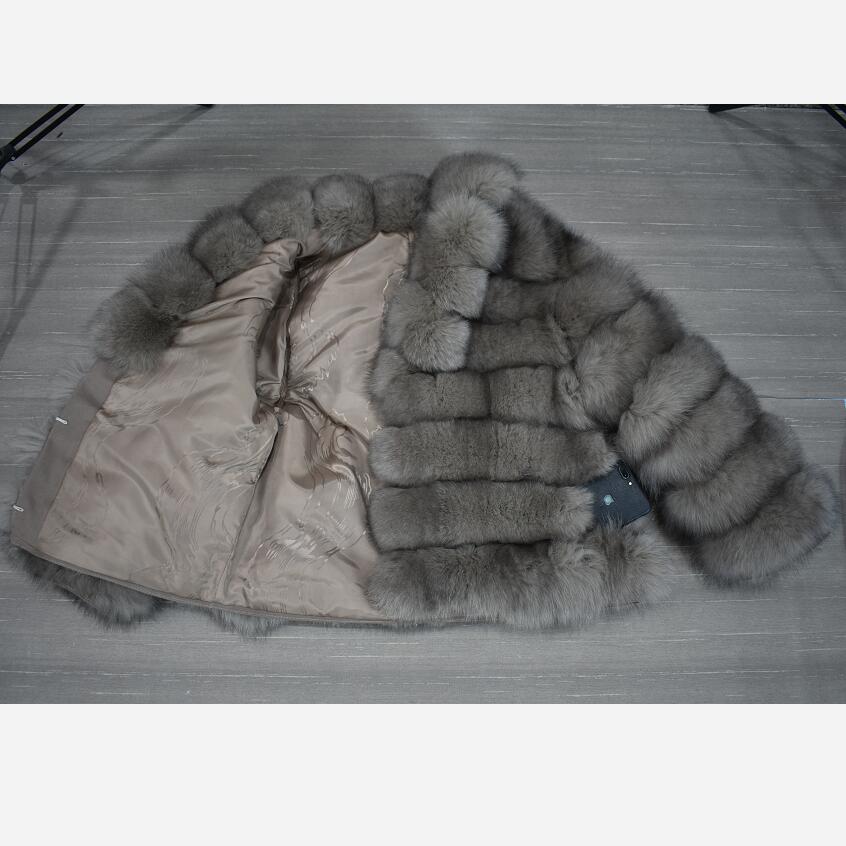Fox Fur Fashion Luxury Coat