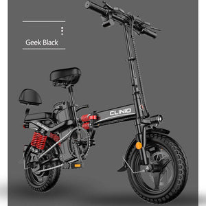 Electric bicycle 14 inch mini electric bicycle 48v15ah 32ah city eBike 400W powerful mountain bike / full throttle sports car