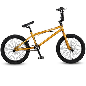 wolf's fang 20Inch BMX steel frame Performance Bike purple/red tire bike for show Stunt Acrobatic Bike rear Fancy street bicycle