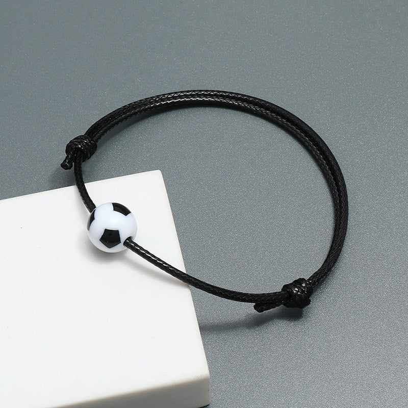 HXMENG Simple Football Fans Souvenir Bracelet Fashion Sports Hand Accessories Gifts Male And Female Bangles Bracelets Jewelry
