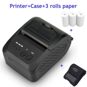 Pocket Mini Bluetooth Thermal Printer 58mm Pos Receipt Portable Ticket Wireless Printer Bill Machine For Android iOS Windows