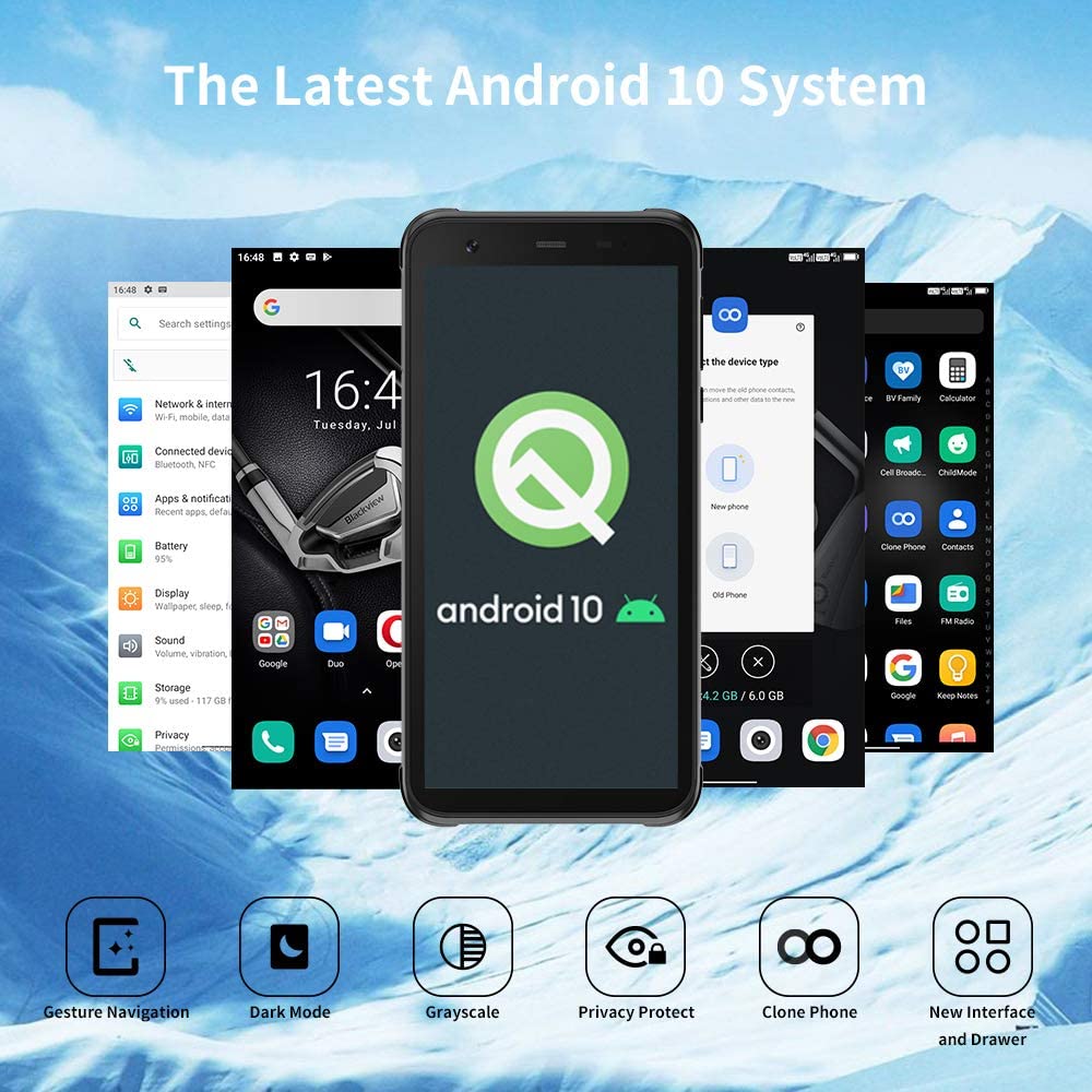 Blackview BV6300 Pro Global Version Cell phone 6GB+128GB IP68 16MP Rugged Smartphone 4380mAh Android 10 NFC 4G Mobile Phone