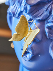 European Resin Butterfly Boy Figurines Ornaments Kawaii Decor Home Room Table Head Statues Crafts Art Office Desktop Accessories