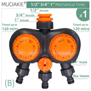 Irrigation Controller Automatic  Garden Watering Intelligent Mechanical Daily Water Timer for Outdoor Hose Drip Sprinklers Tool