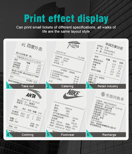 Pocket Mini Bluetooth Thermal Printer 58mm Pos Receipt Portable Ticket Wireless Printer Bill Machine For Android iOS Windows