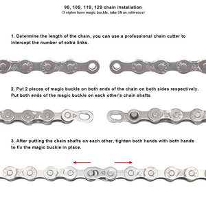 Bicycle Chain Repair Tool 6/7/8/9/10/11 Speed Joint Magic Buckle Cycling Chain Connector Measure Screw Chain Hook Bike Parts
