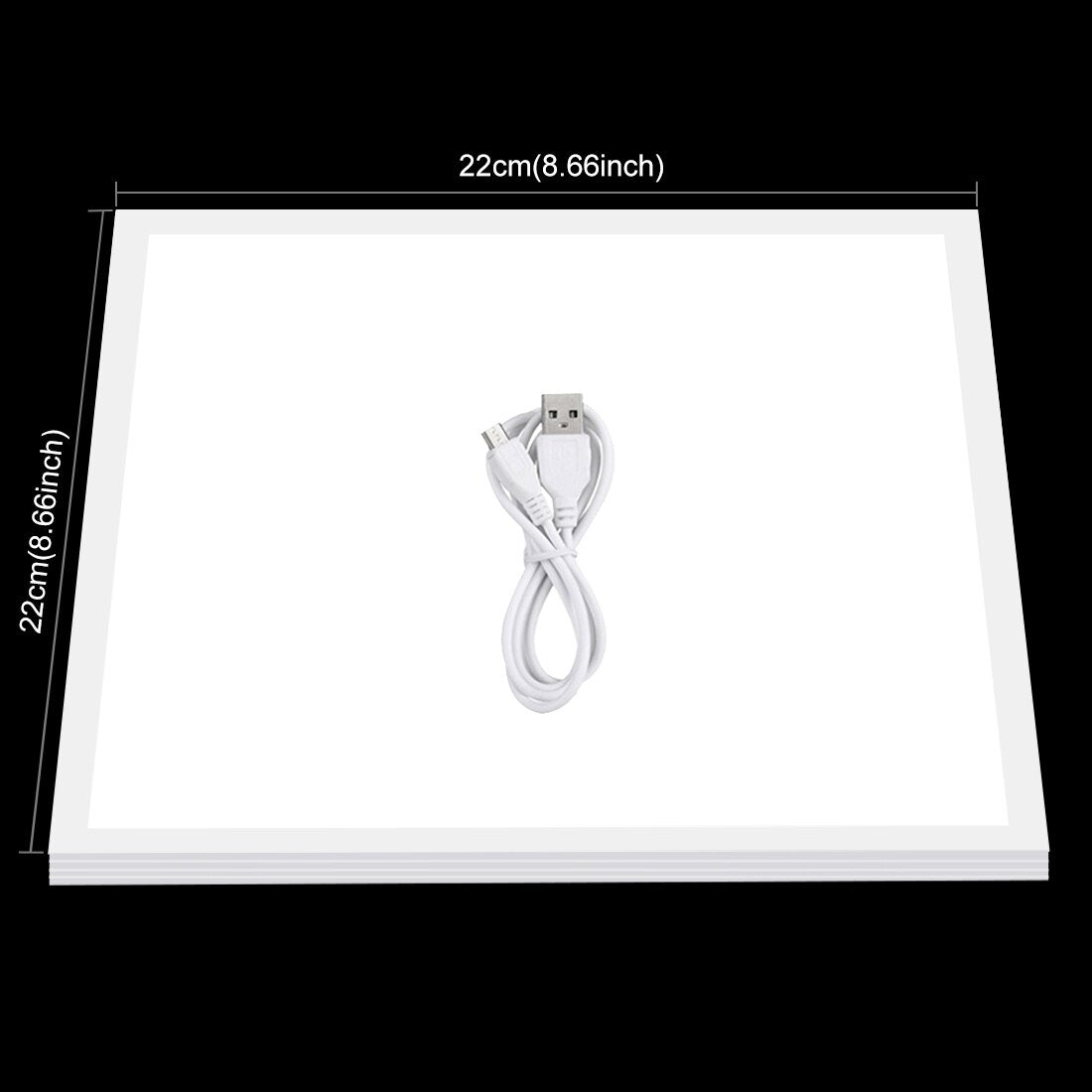 PULUZ 1200LM 15/15in/38x38 cm LED Photography Shadowless Bottom Light Lamp Panel Dimmable for 40cm Photo Studio Shoot Tent Box
