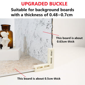 Photography Props Background Board Auxiliary Buckle the backdrop of Marble and Wood Grain Background Board for Photo Studio