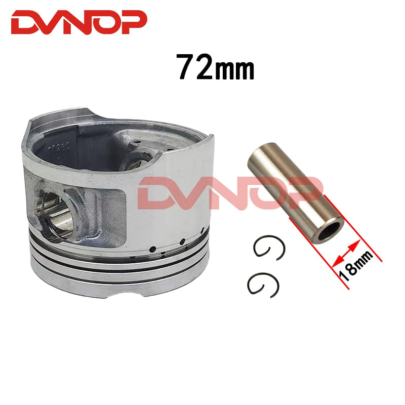Motorcycle 72mm +25 +50 +75 +100 Piston Bore 18mm Pin Ring Gasket Set For Suzuki GN250 DR250 GZ250 DR GN 250 Egine Spare Parts
