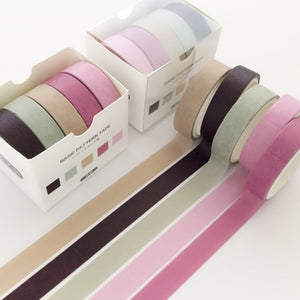 5pcs/set Printing Washi Tape Set Diy Masking Tape Cute Stickers School Suppliers Stationery Gift Presented By Kevin&Sasa Crafts