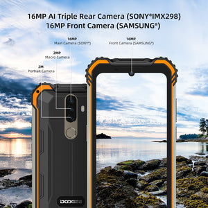 New DOOGEE S58 Pro Mobile Phone IP68/IP69K Waterproof Rugged Phone 5180mAh 5.71&quot;FHD+Display 6GB+64GB Android 10 NFC Smartphone