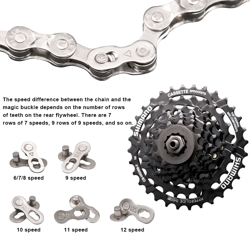 Bicycle Chain Repair Tool 6/7/8/9/10/11 Speed Joint Magic Buckle Cycling Chain Connector Measure Screw Chain Hook Bike Parts