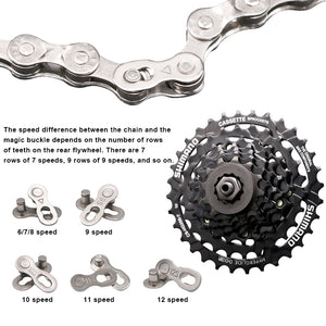Bicycle Chain Repair Tool 6/7/8/9/10/11 Speed Joint Magic Buckle Cycling Chain Connector Measure Screw Chain Hook Bike Parts