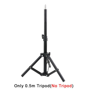 Dimmable E27 155W LED Lamp Bulb With Long Arm Holder Tripod Stand EU Photography Lighting For Live Stream Photo Studio Fill Lamp