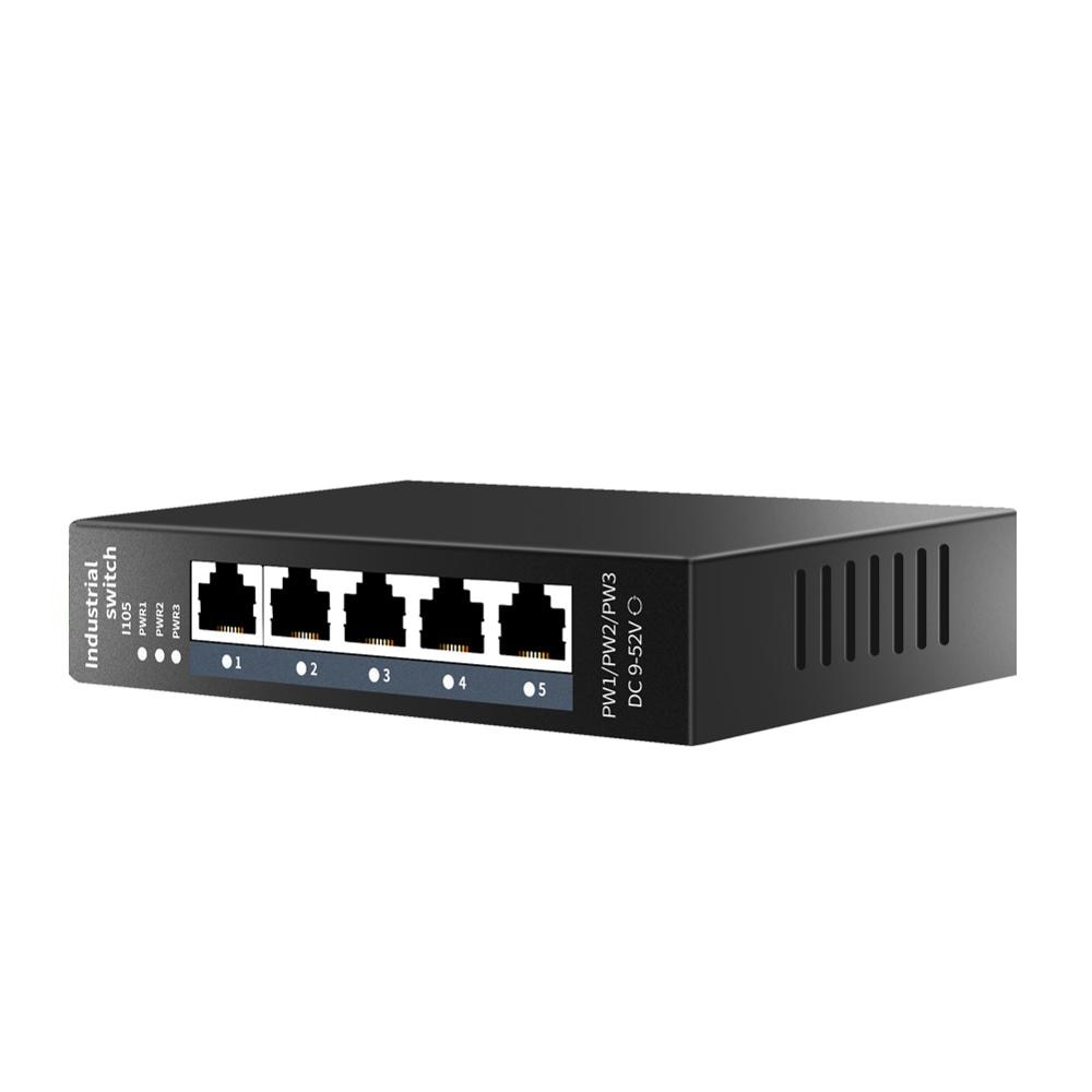 STEAMEMO Industrial Network Switch Ethernet With 5 10/100mbps Port Base-T DIN IP40 Industrial Network Switch