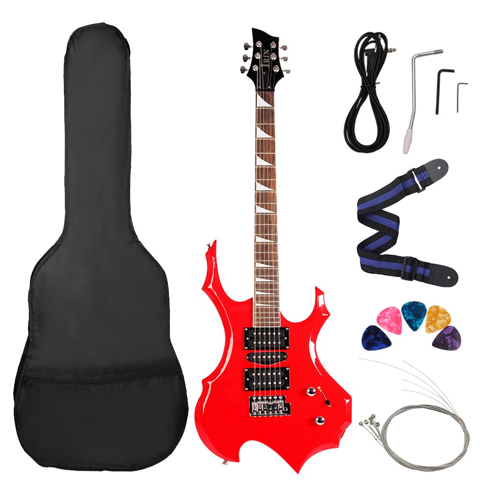 24 Frets 6 Strings Electric Guitar Maple Body Electric Guitar Guitarra With Bag Speaker Necessary Guitar Parts & Accessories