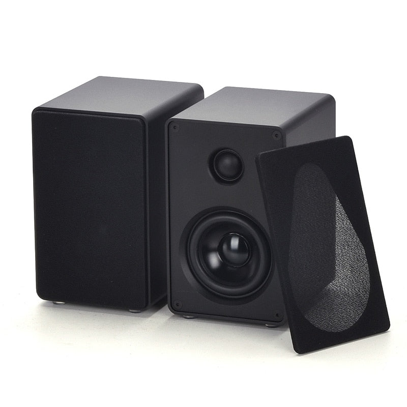 BRZHIFI Audio 3 Inch Aluminum Alloy Speaker Desktop 2.0 Channel Two-way Passive Stereo Computer Satellite Surround Wall Hanging