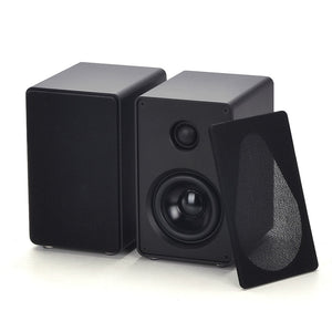 BRZHIFI Audio 3 Inch Aluminum Alloy Speaker Desktop 2.0 Channel Two-way Passive Stereo Computer Satellite Surround Wall Hanging