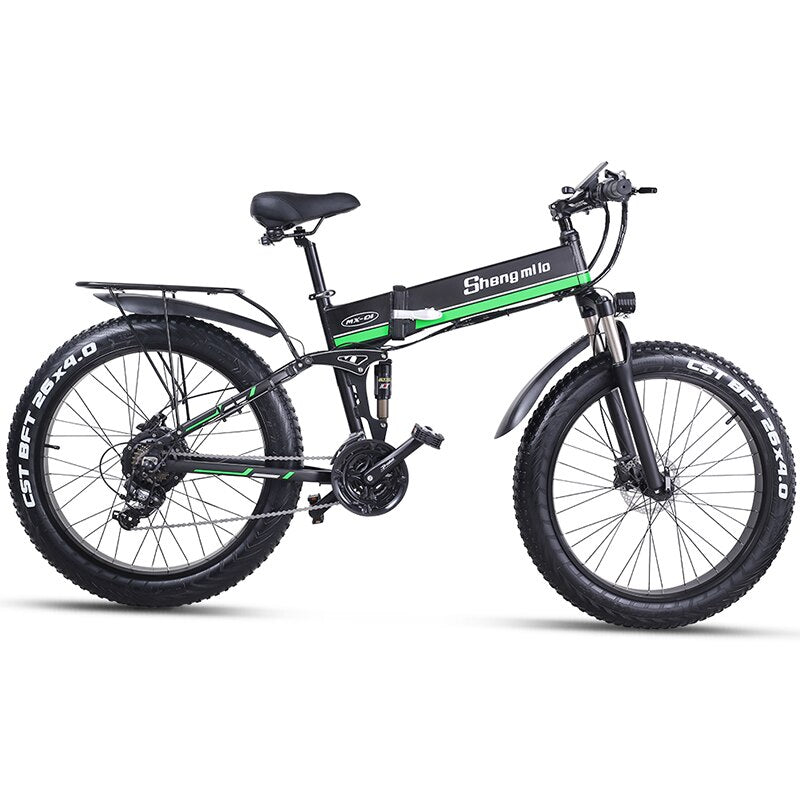 Shengmilo Electric Bike 1000W New Super Level Snow Bike Electric Bike Folding Ebike 48V12Ah Electric Bicycle 4.0 Fat Tire e bike
