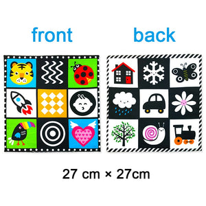 Cloth Book Cartoon Animal Face Matching Torn Baby Stereo Cloth Book Montessori Early Educational Teaching Toddler Books Gifts