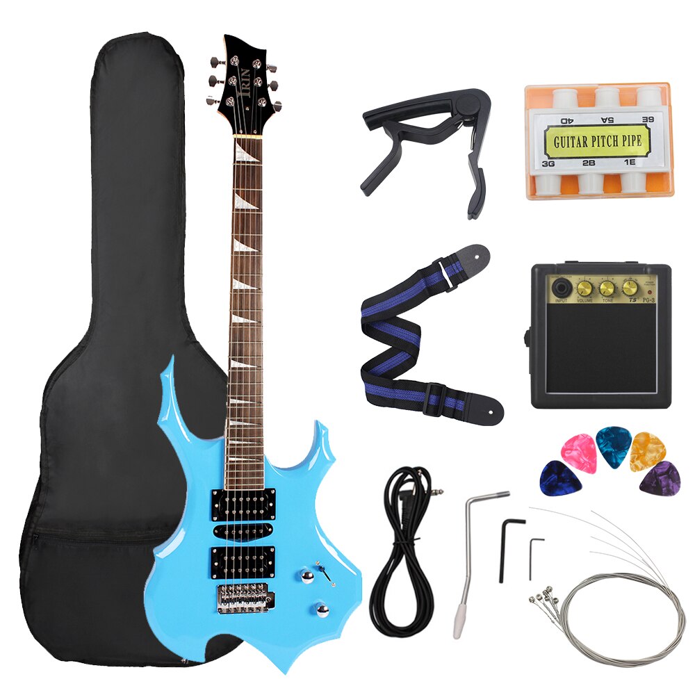 24 Frets 6 Strings Electric Guitar Maple Body Electric Guitar Guitarra With Bag Speaker Necessary Guitar Parts & Accessories