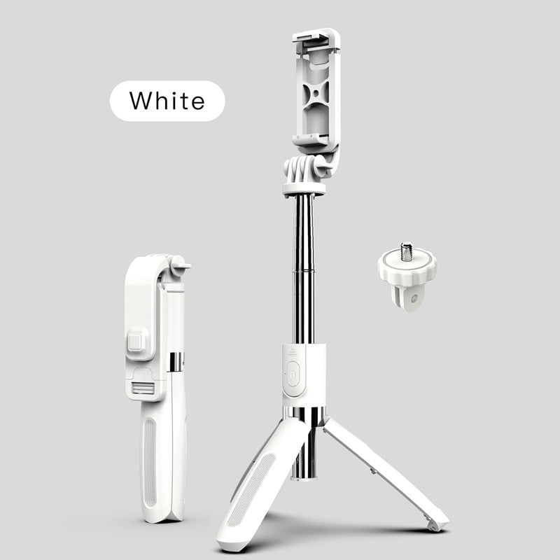 4 In1 Bluetooth-compatible Wireless Selfie Stick Tripod Foldable Monopods Universal for Smartphones for Sports Action Cameras