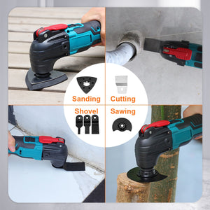 Electric Cordless Oscillating Multitools Machine Multi-function Trimmer Saw Renovator Power Multi-Tool for Makita 18V Battery