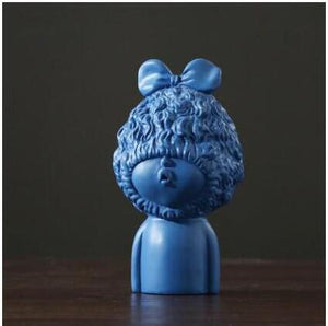 European Resin Butterfly Boy Figurines Ornaments Kawaii Decor Home Room Table Head Statues Crafts Art Office Desktop Accessories