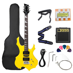 24 Frets 6 Strings Electric Guitar Maple Body Electric Guitar Guitarra With Bag Speaker Necessary Guitar Parts & Accessories