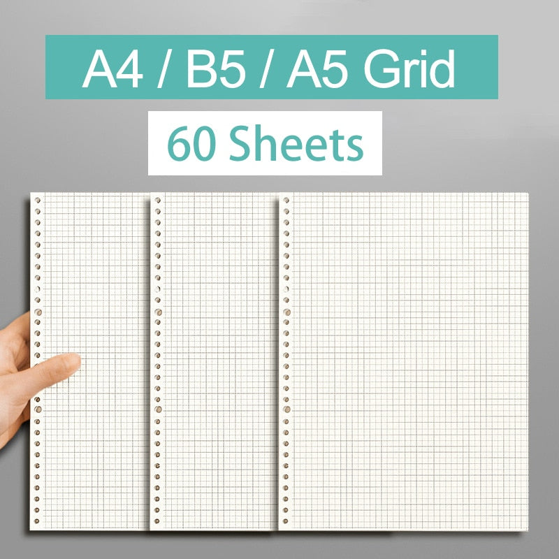 Diary 2021 A5 B5 A4 Transparent Loose Leaf Binder Notebook Inner Core Cover Note Book Journal Planner Office Stationery Supplies