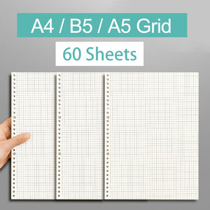 Diary 2021 A5 B5 A4 Transparent Loose Leaf Binder Notebook Inner Core Cover Note Book Journal Planner Office Stationery Supplies