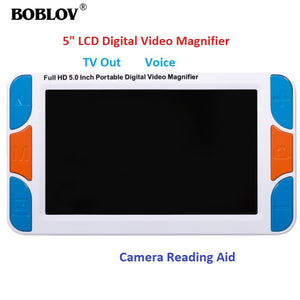 Eyoyo 5.0" inch LCD 3-48X portable Digital Magnifier lupa Electronic video Reading Aid Portable with HDMI 1080 i60 & AV Output