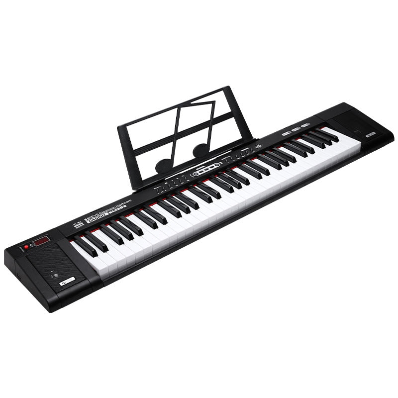 organizers musical keyboard electronic piano music synthesizer children  61key keyboard bigginer blacklit key professional music