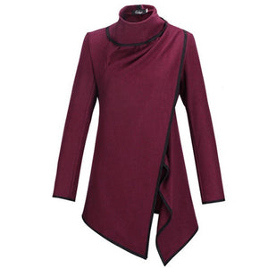 MwWiiWwM 2022 New Fashion Women Wool Winter Coat Woollen Long Sleeve Overcoat Trench Coat Woman's Clothing Multi Size