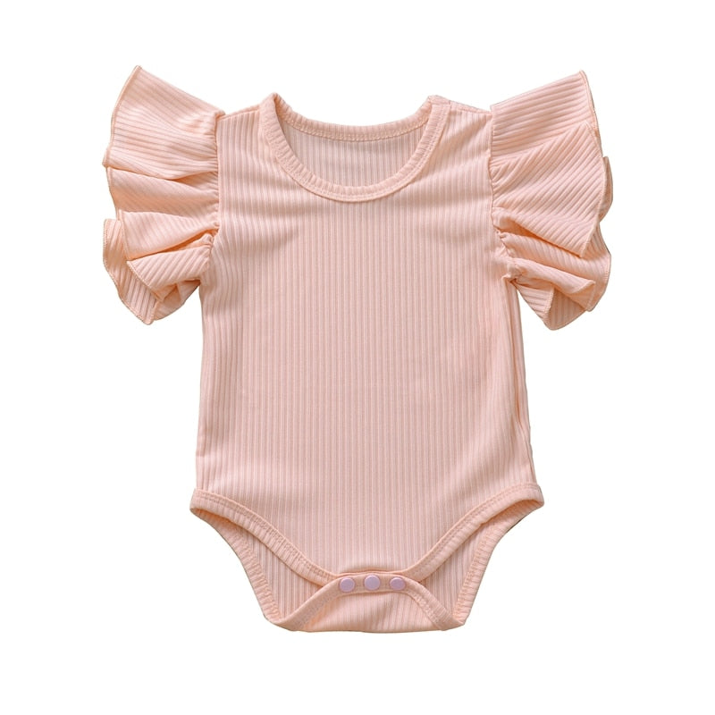 Newborn Body Suit Todder Clothes Set Baby Girl Cotton Short Sleeve Bodysuit Kid Clothes Set Girls Sunsuit Infant Clothing