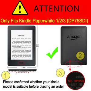 E-Book Protective Cover Case For Kindle Paperwhite 3 2 1 DP75SDI 5th 6th 7th Generation 2012/2013/2015/2017 Release Funda Capa