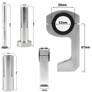 Motorcycle Handguard Bracket Mounting Bracket Holder 22 / 28mm Handle Retrofit Bracket hand guard parts