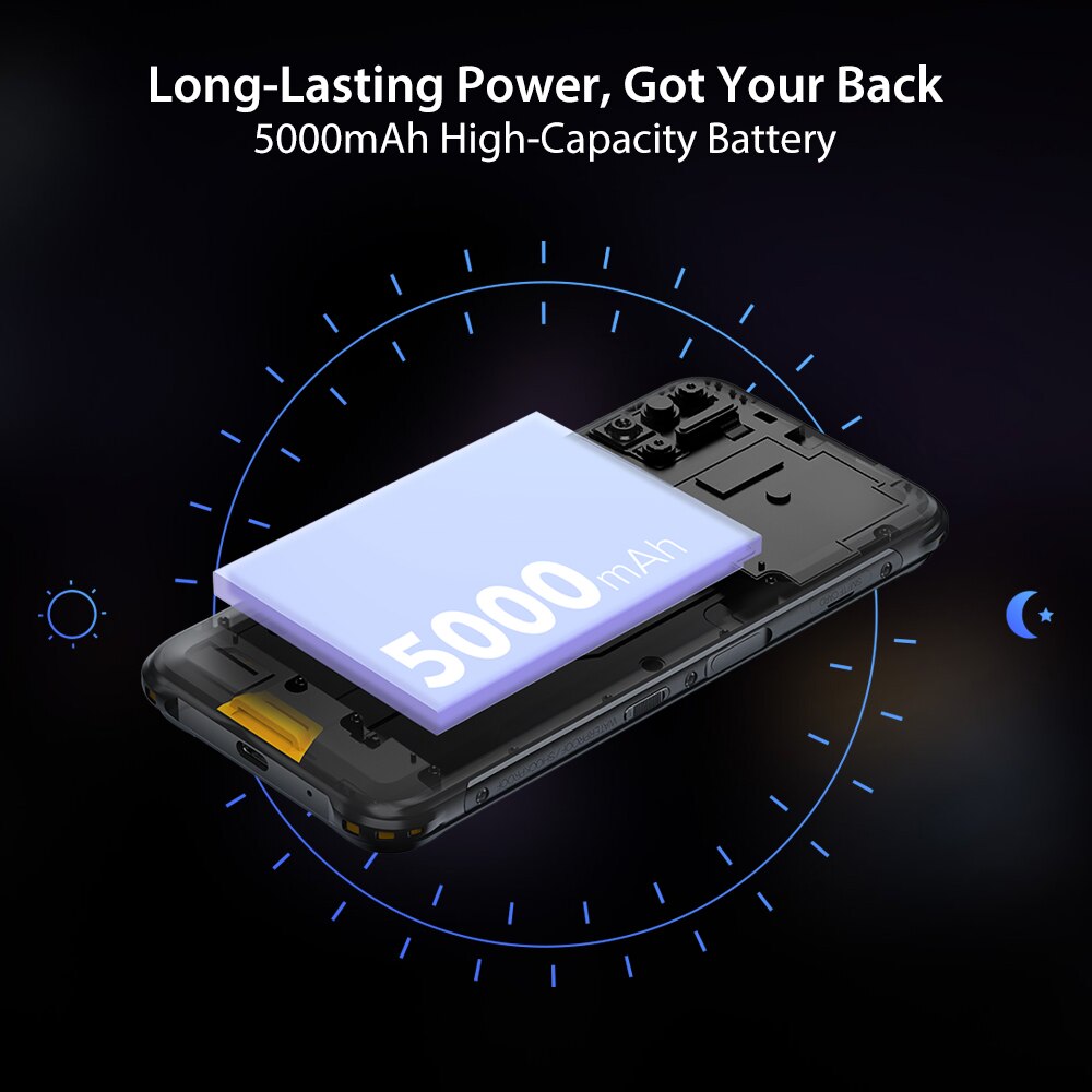 UMIDIGI BISON IP68/IP69K Waterproof Rugged Mobile Phone 48MP Matrix Quad Camera 6.3" FHD+ Display 6GB+128GB NFC Smartphone