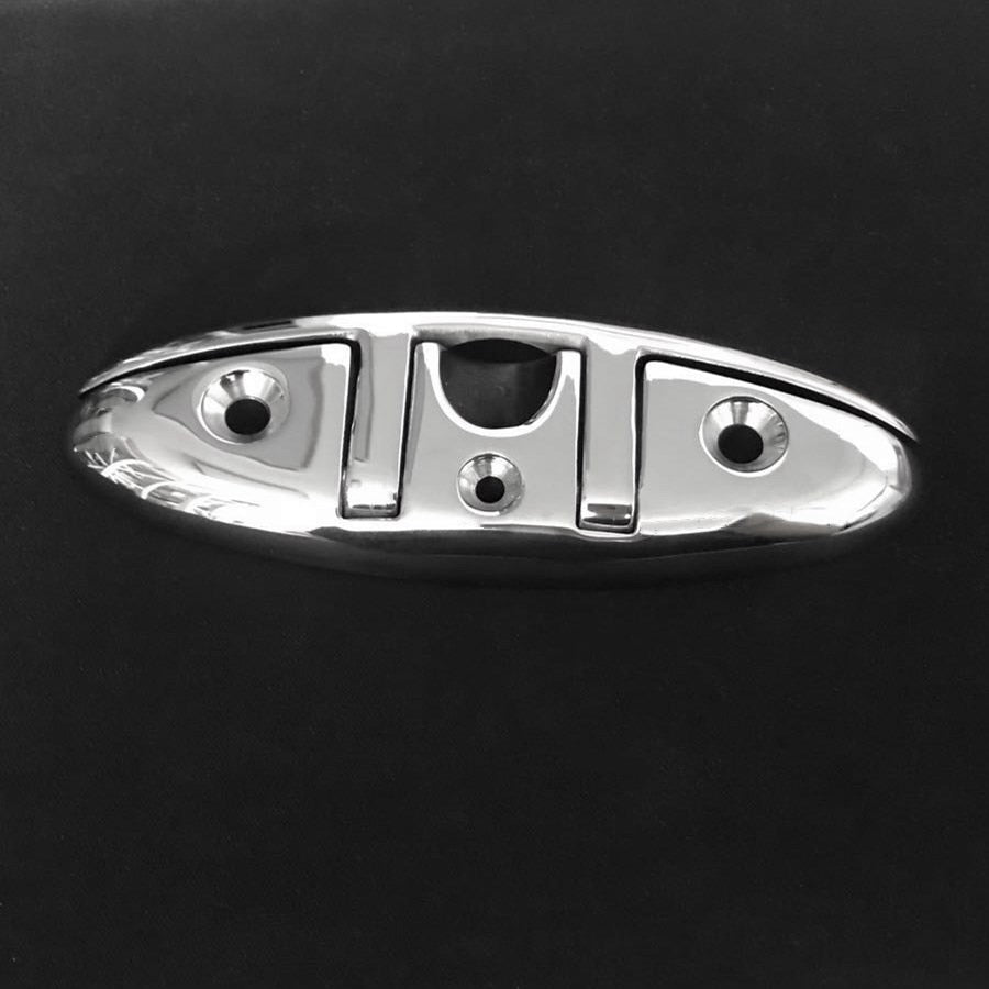 5 inch Stainless Steel Cleat Marine Hardware Foldable Boat Cleats Folding Deck Mooring Cleat Boat Accessories Parts
