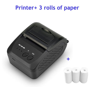 Pocket Mini Bluetooth Thermal Printer 58mm Pos Receipt Portable Ticket Wireless Printer Bill Machine For Android iOS Windows