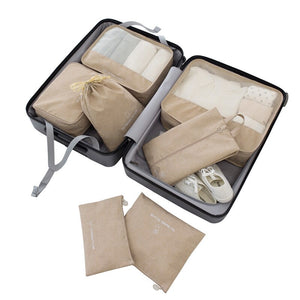 High quality 7PCS/set Travel Bag Set Women Men Luggage Organizer for Clothes Shoe Waterproof Packing Cube Portable Clothing