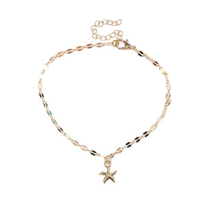 Bohemia Style Starfish Women Anklet Foot Chain Jewelry Ankle Bracelet Femme Cheville Pulseras Tobilleras Mujer