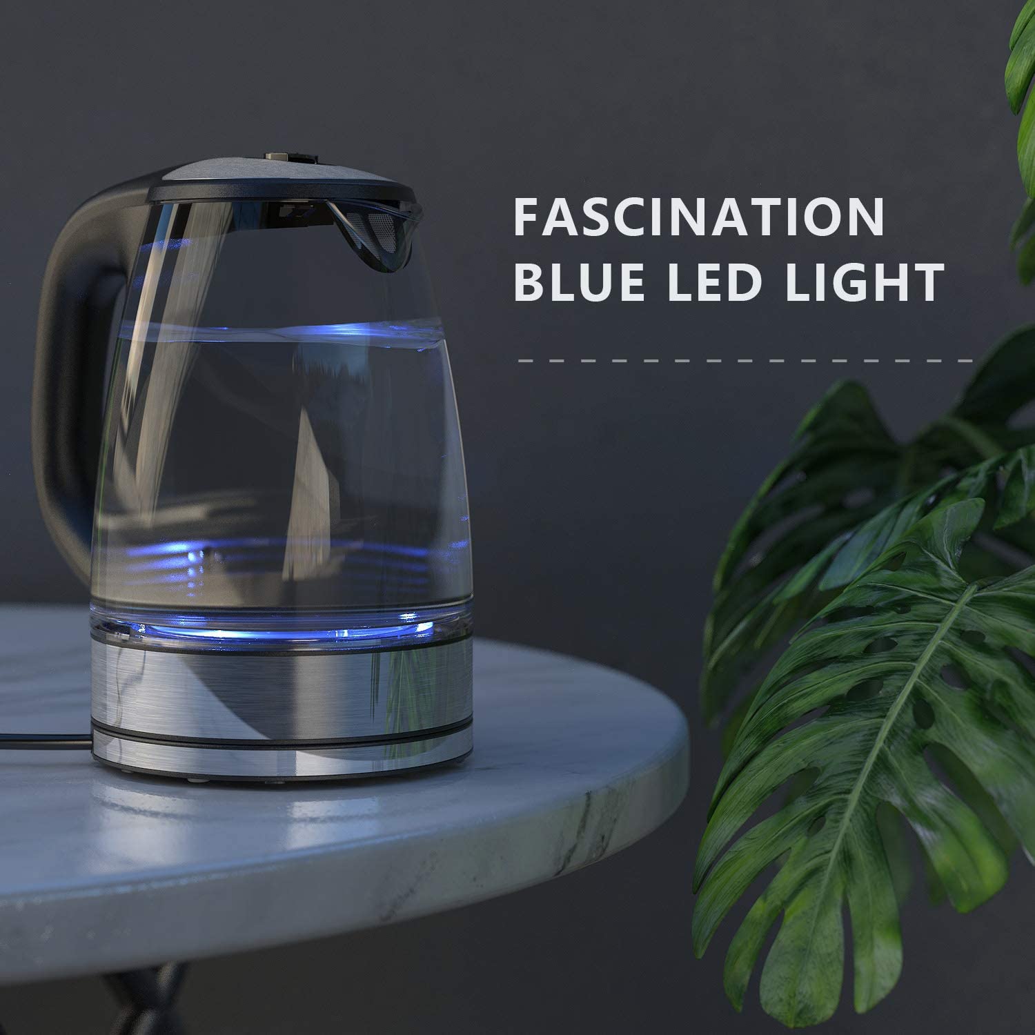 DEVISIB 2.0L Electric Kettle with Temperature Control Smart Tea Coffee Water Heater Teapot Cordless Kitchen Appliances 120V/220V