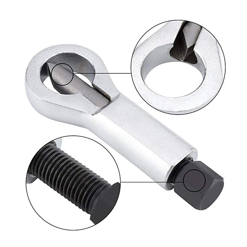 REIZ Nut Splitting Wrench Screw Cracking Spanner Set Adjustable Damaged Nut Remove Extractor Rust-Resistant Heavy Duty Tool Kit