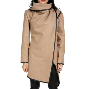 MwWiiWwM 2022 New Fashion Women Wool Winter Coat Woollen Long Sleeve Overcoat Trench Coat Woman's Clothing Multi Size