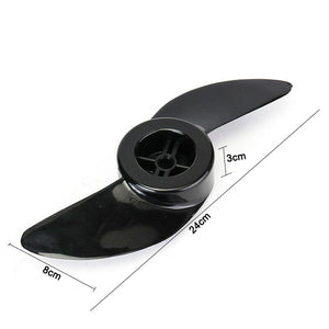 Durable Outboard Motor Electric Engine 2 Blades Replacement Parts Stable Outdoor Boat Propeller Fishing Marine For Haibo ET34L