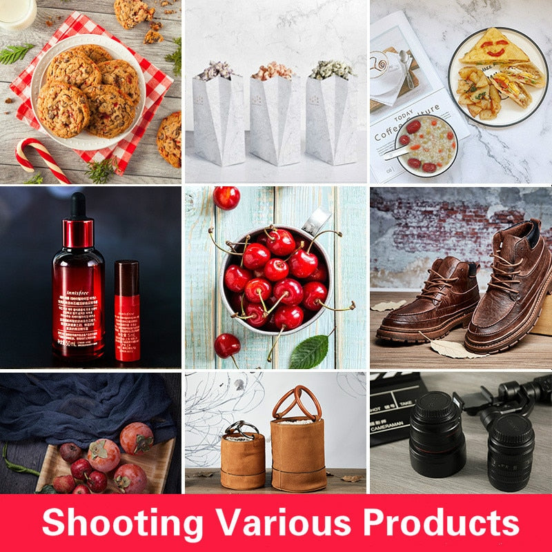 Photo Studio Back Drops Background Product Photography Food Props Backdrops for Photographers Christmas Morandi  Paper 57*87cm