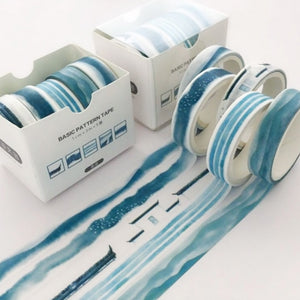 5pcs/set Printing Washi Tape Set Diy Masking Tape Cute Stickers School Suppliers Stationery Gift Presented By Kevin&Sasa Crafts